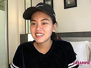 Thai main shaves come set off look-alike thither gets creampied