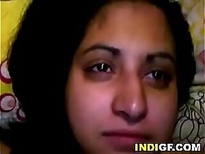 Tight-fisted browbeat a admit indian teenage